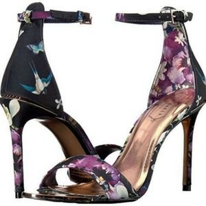 Beautiful Blue Floral Ted Baker Heels